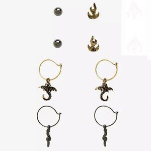 Hot Topic Magical Dragon & Snake Earring Set